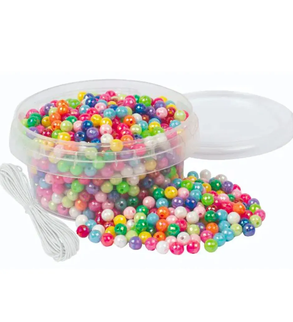 Perler - Små Glimmer Perler - 6 mm - 700 Stk>Playbox Outlet