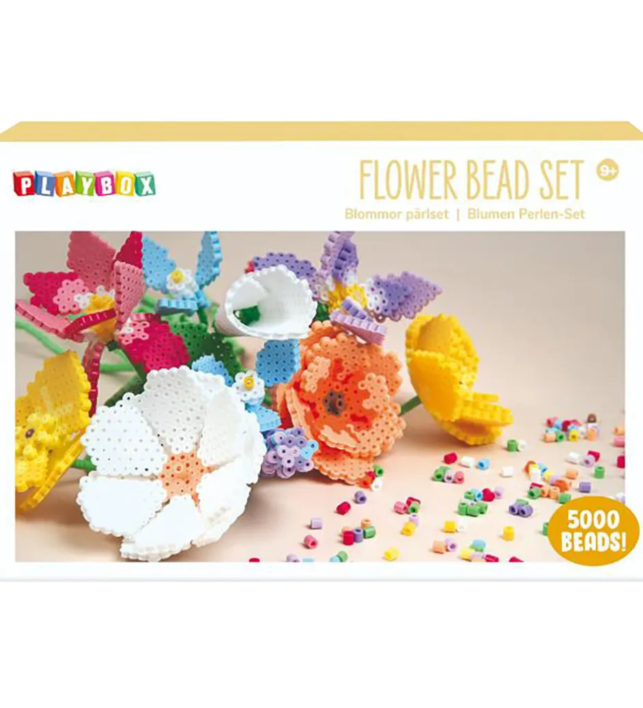 Perlesæt - 5000 stk. - Blomster>Playbox Online