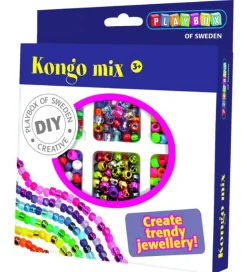 Perlesæt - 480 stk - Kongo Mix>Playbox Hot