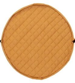 Legetøjstæppe - Ø120 - Soft Organic - Mustard Chai Tea>Play&Go Outlet