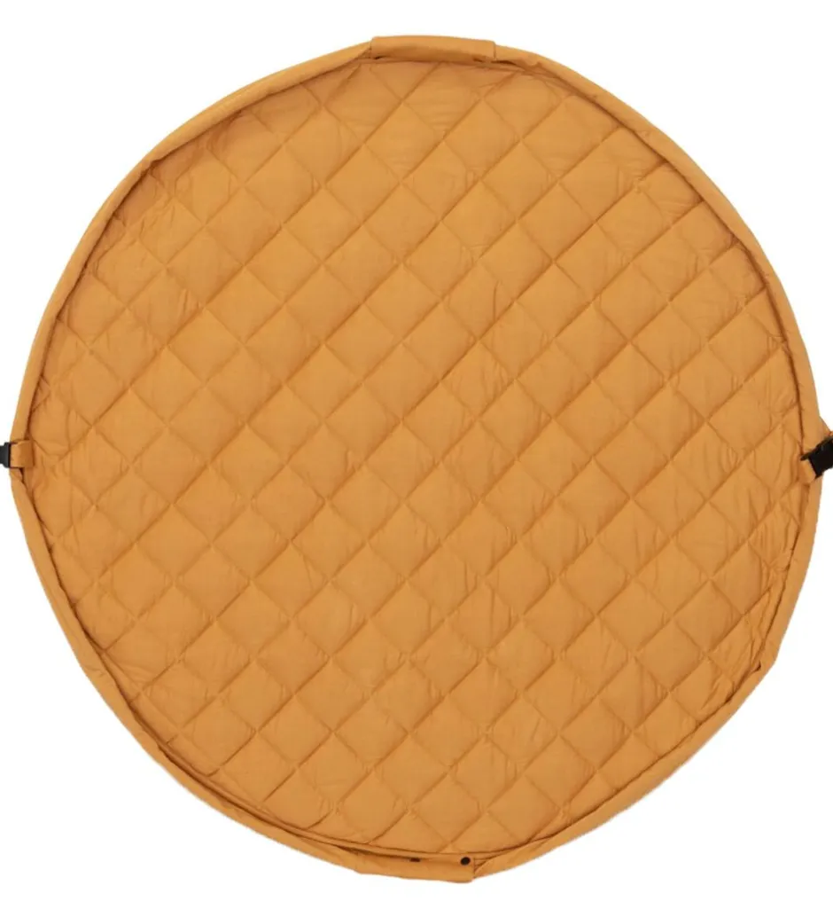 Legetøjstæppe - Ø120 - Soft Organic - Mustard Chai Tea>Play&Go Outlet