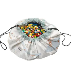 Legetøjstæppe - 140 cm - 2-i-1 - City><noscript><img width=