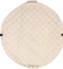 Legetøjstæppe - Ø120 cm - Soft Organic - Stripes Blue>Play&Go New