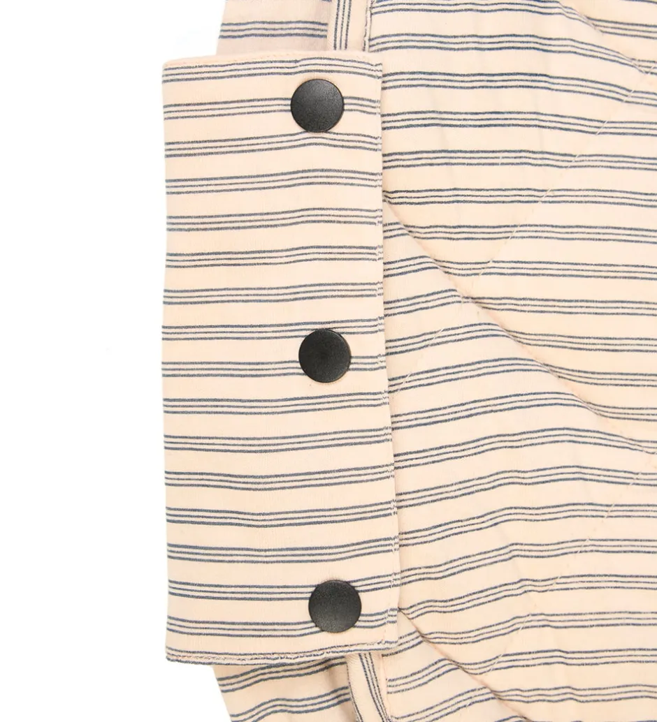 Legetøjstæppe - Ø120 cm - Soft Organic - Stripes Blue>Play&Go New