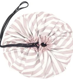 Legetøjstæppe - Ø140 cm - Stripes Pink>Play&Go Best