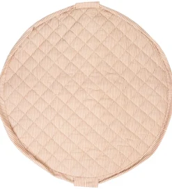 Legetøjstæppe - Ø120 cm - Soft Organic - Stripes Brown>Play&Go Best