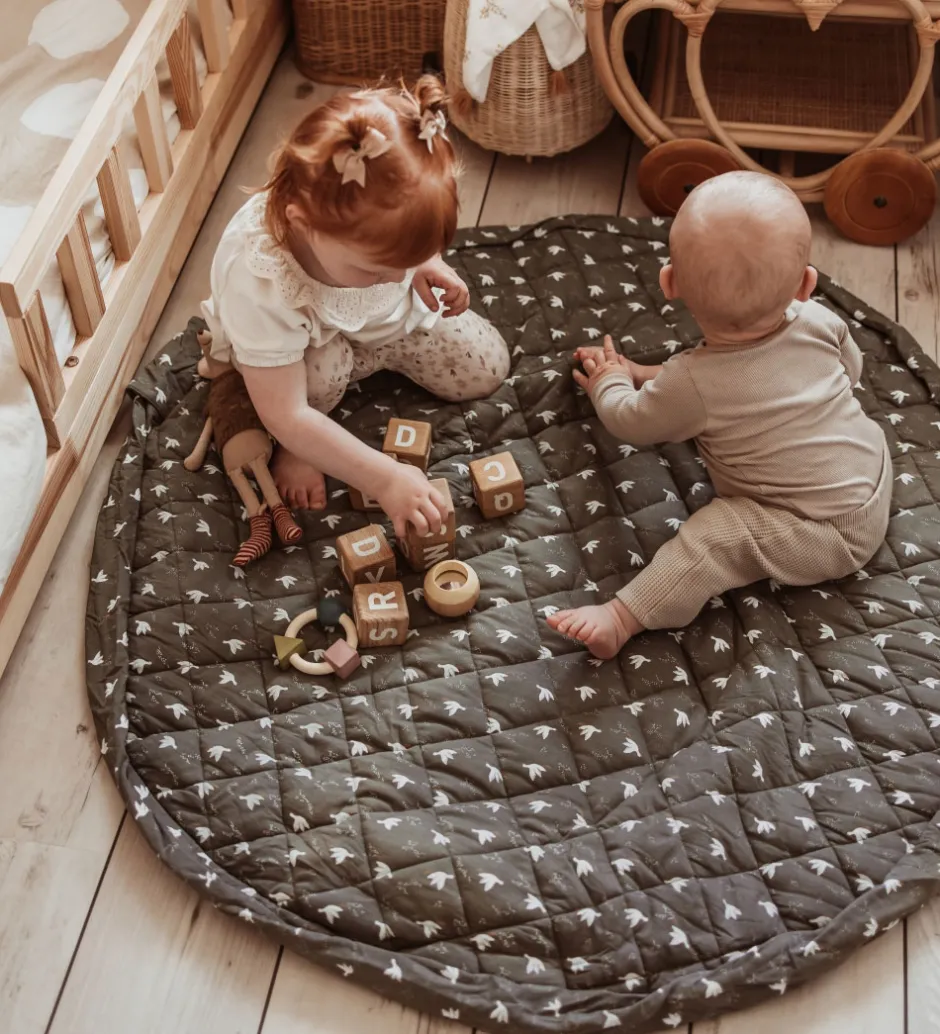Legetøjstæppe - Ø120 cm - Soft Organic - Bird>Play&Go Discount