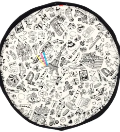 x OMY Legetøjstæppe m. Stoftuscher - Ø140 cm - Paris><noscript><img width=