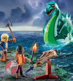 - Vikinger med Sømonster - 71830 - 40 Dele><noscript><img width=