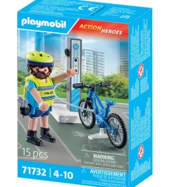Action Heroes - Politicykelpatrulje - 71732 - 15 Dele>Playmobil Sale