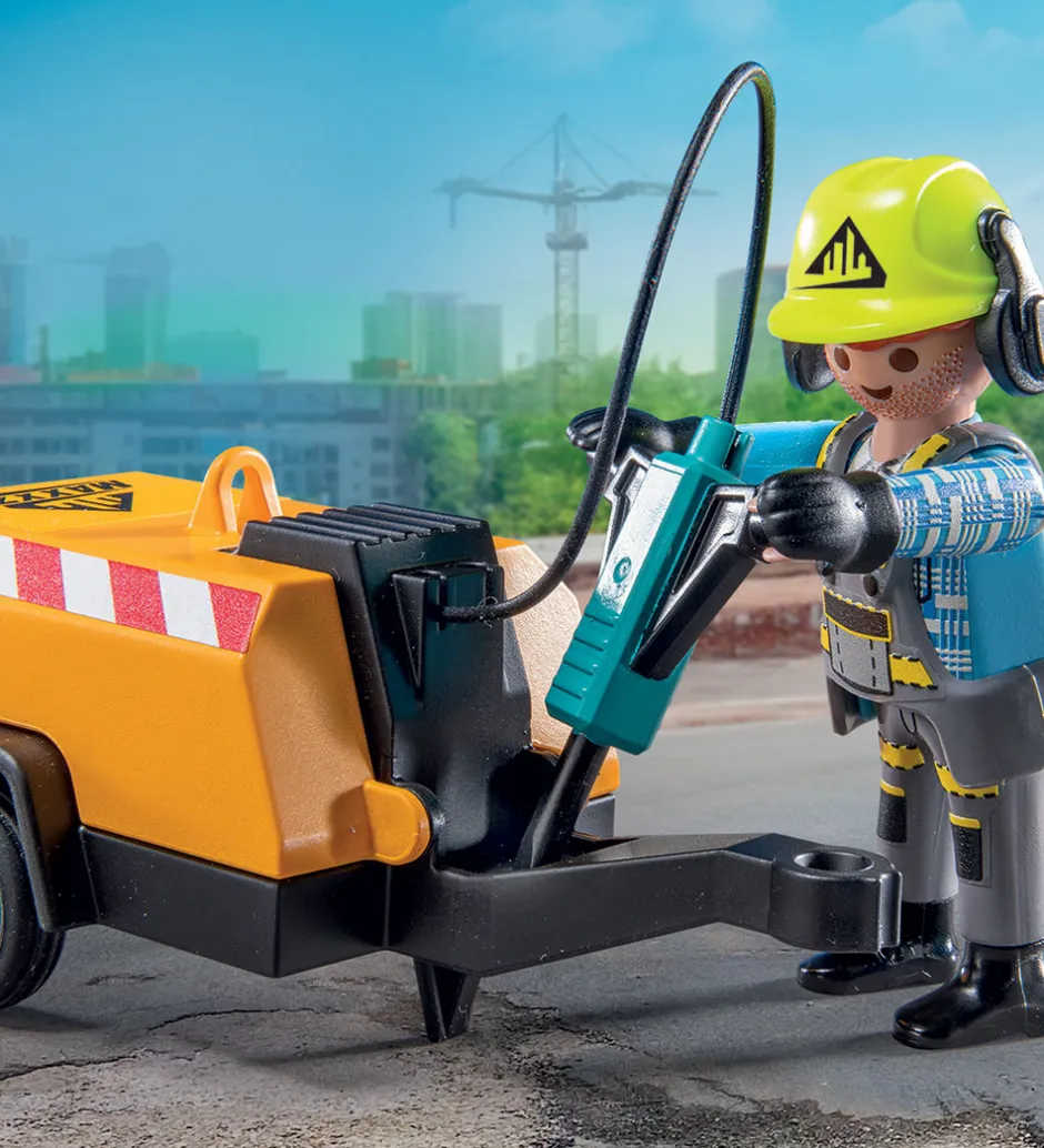 Action Heroes - Byggearbejder - 71752 - 14 Dele>Playmobil