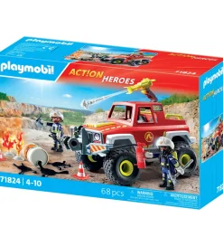 Action Heroes - Brandbekæmper Truck - 71824 - 68 Dele>Playmobil Discount