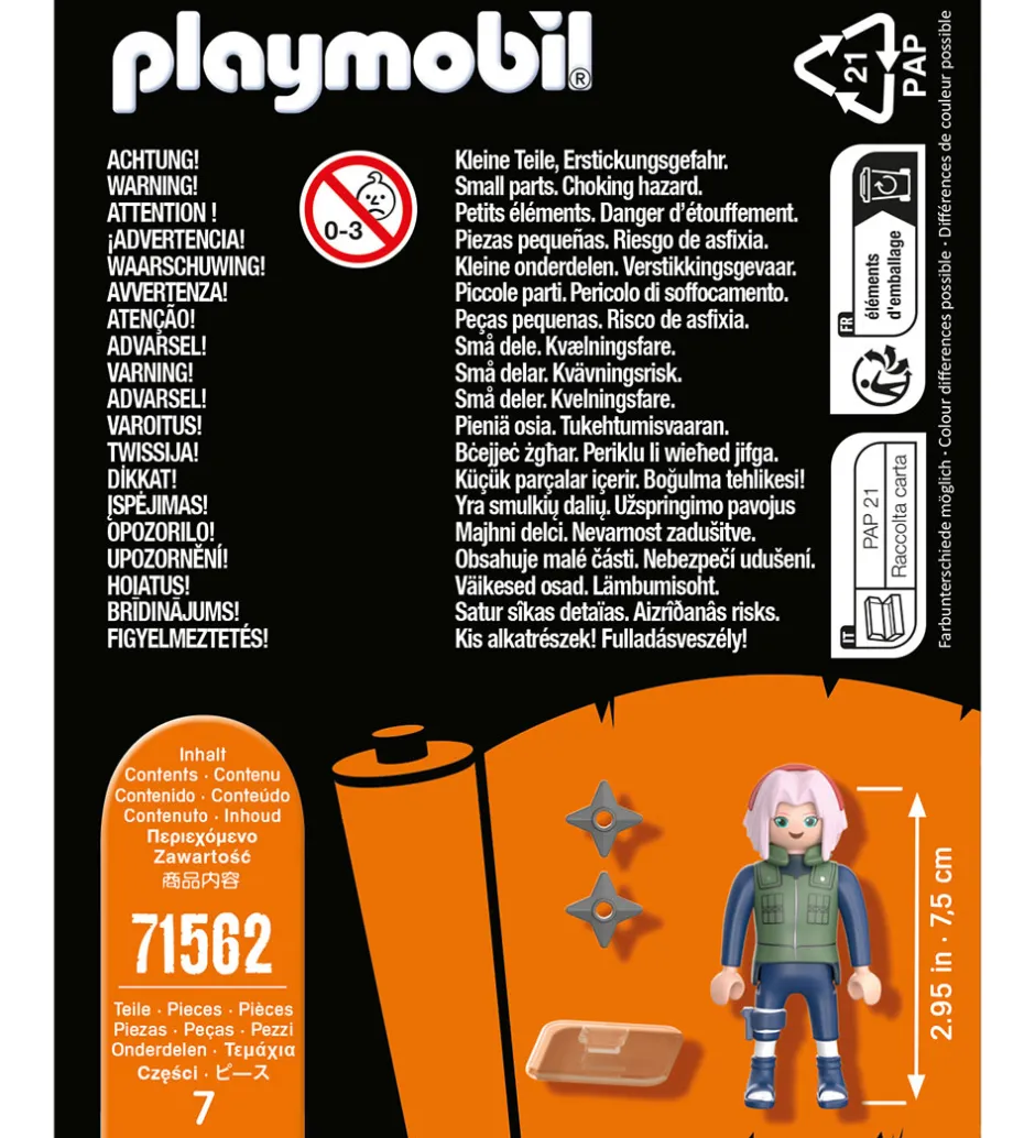 Naruto - Sakura - 71562 - 7 Dele>Playmobil Outlet