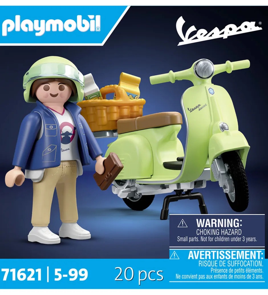 Vespa - 1969 Vespa 150 Grøn - 71621 - 20 Dele>Playmobil New