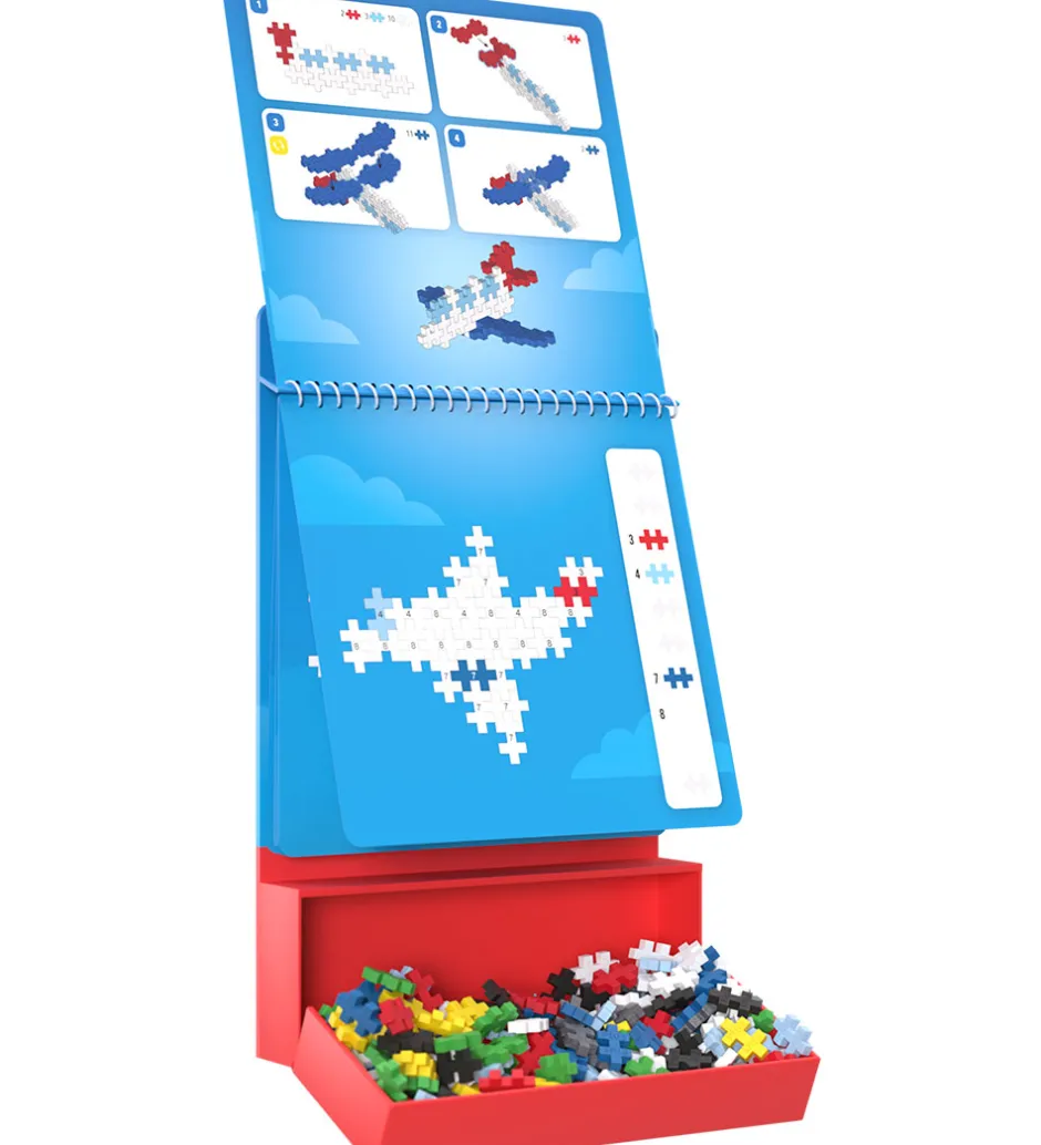 Aktivitetssæt - Puzzle By Number - 125 stk. - Transpor>Plus-Plus Discount