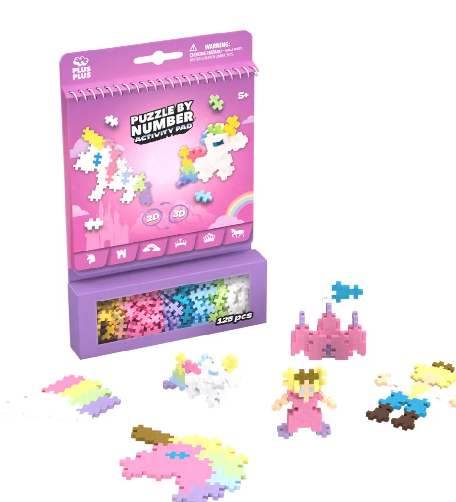 Aktivitetssæt - Puzzle By Number - 125 stk. - Eventyr>Plus-Plus Clearance