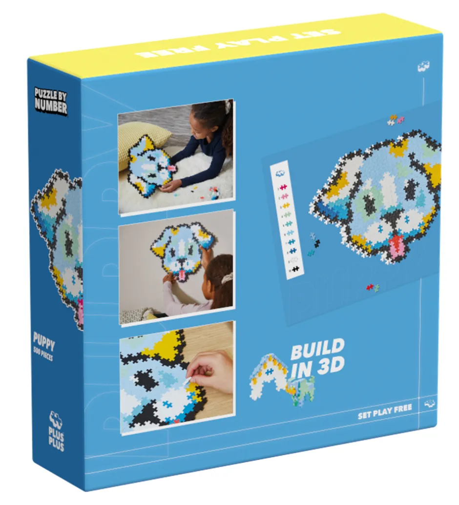 Puzzle By Number - 500 stk. - Puppy>Plus-Plus Sale