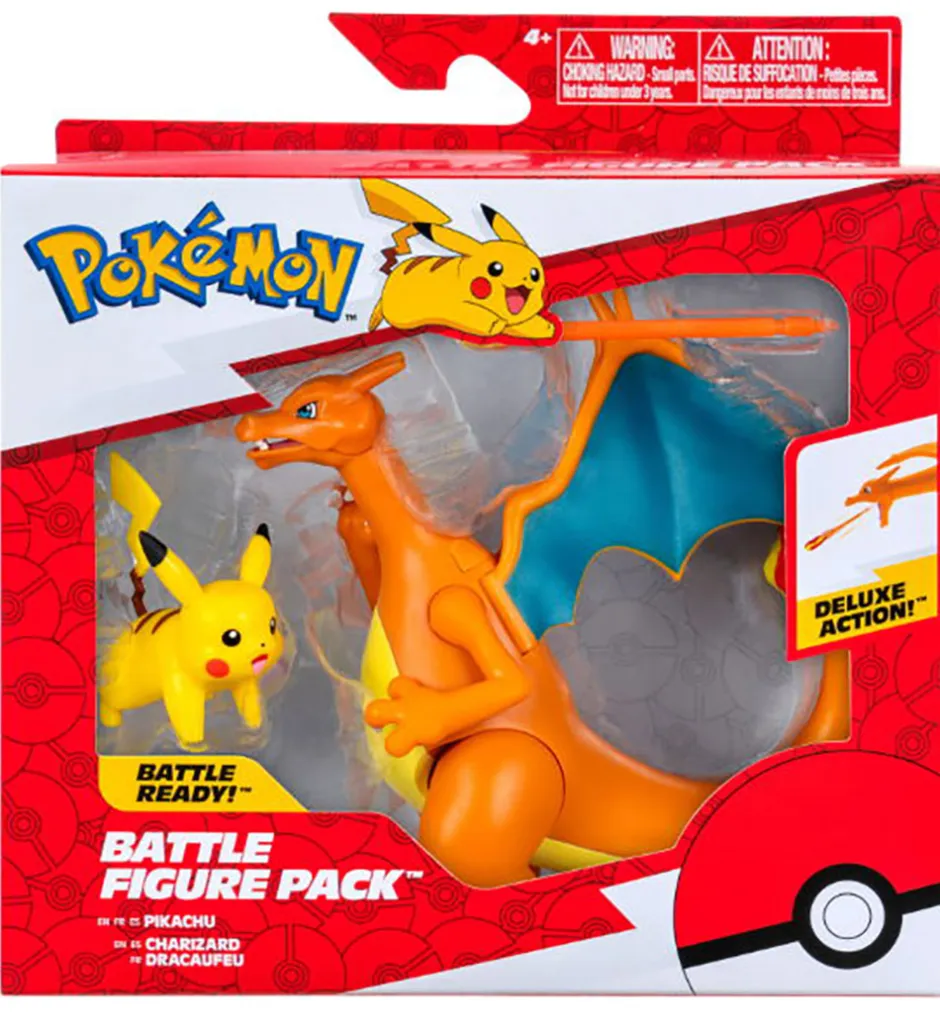 Figur - Battle Figure 2-pak - Charizard And Pikachu>Pokémon Clearance