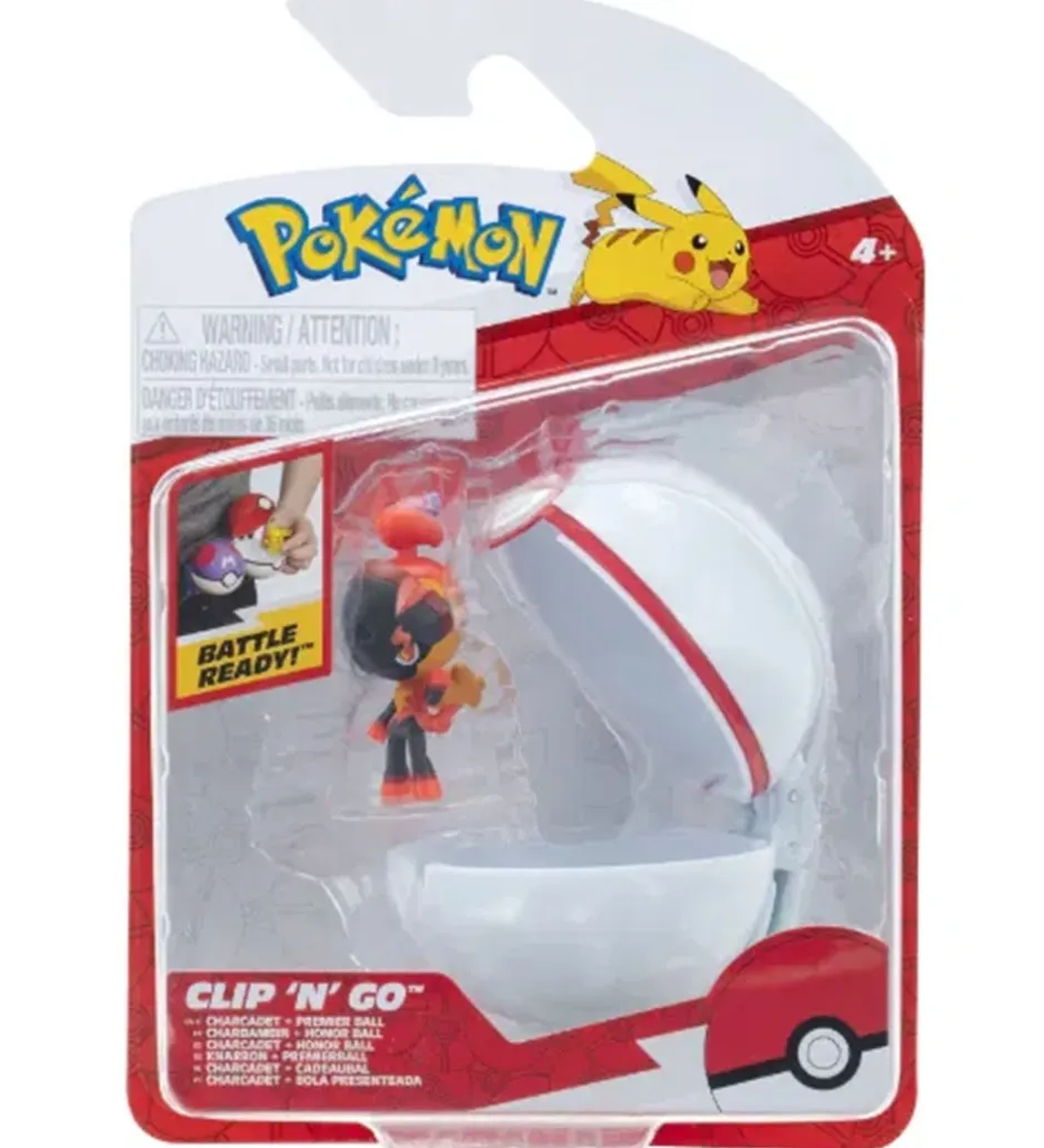Figur - Clip 'N' Go - Charcadet m. Premier Ball>Pokémon New