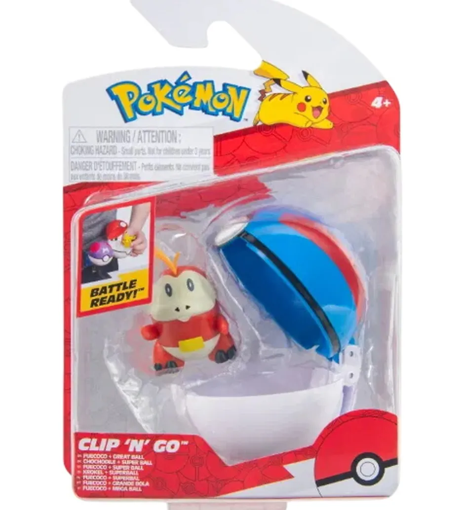 Figur - Clip 'N' GO - Fuecoco m. Great Ball>Pokémon Hot