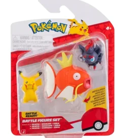 Figurer - Battle Figure - Pikachu/Magikarp/Zorua>Pokémon Clearance