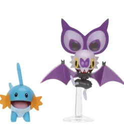 Figurer - 2-pak - Battle Figure - Noibat/Mudkip>Pokémon New