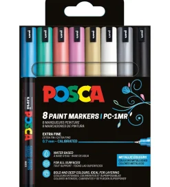 Tuscher - PC-1M - 8 stk. - Metallic Farver>Posca Outlet