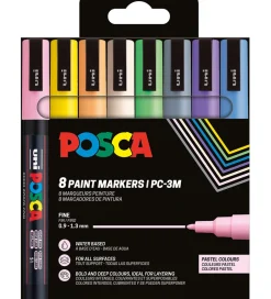 Tuscher - PC-3M - 8 stk. - Pastelfarver>Posca Online