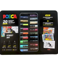 Tuscher m. Metalkasse - 20 stk - Street Art>Posca Online