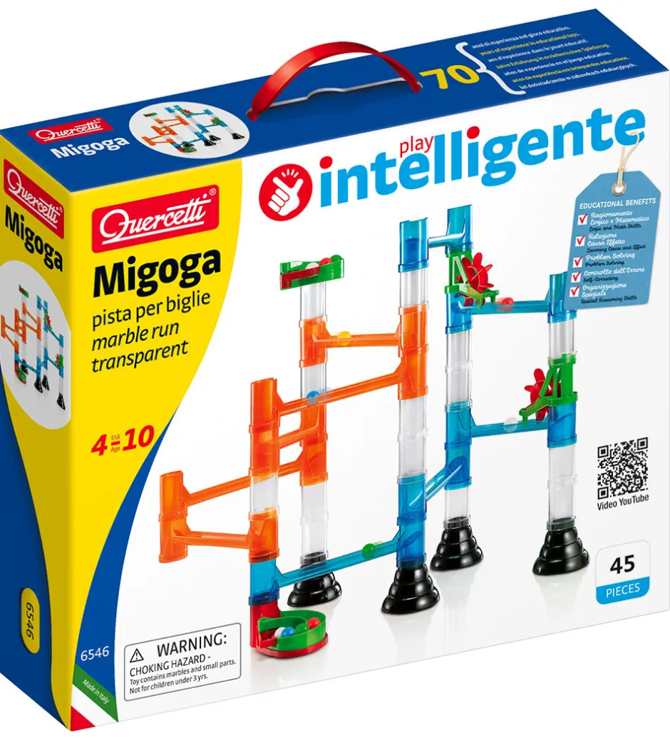 Kuglebane - Migoga Marble Run Transparent - 45 Dele ->Quercetti Online