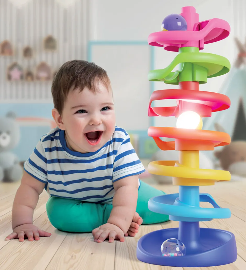 Kuglebane - Spiral Tower - Brightball - 10 Dele - 6499>Quercetti Online