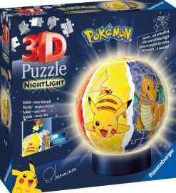 3D Puslespil/Lampe - 74 Brikker - Ø12,9 cm - Pokémo>Ravensburger Sale