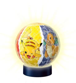 3D Puslespil/Lampe - 74 Brikker - Ø12,9 cm - Pokémo>Ravensburger Sale