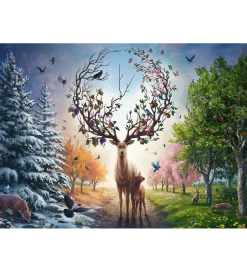 Puslespil - 1000 Brikker - Magical Deer>Ravensburger Hot