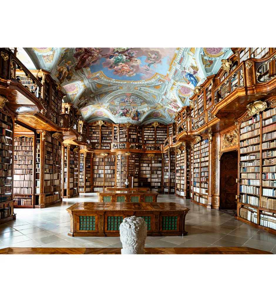 Puslespil - 1000 Brikker - Library at St. Florian M>Ravensburger Outlet
