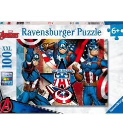 Puslespil - 100 Brikker - Marvel Captain America>Ravensburger Clearance