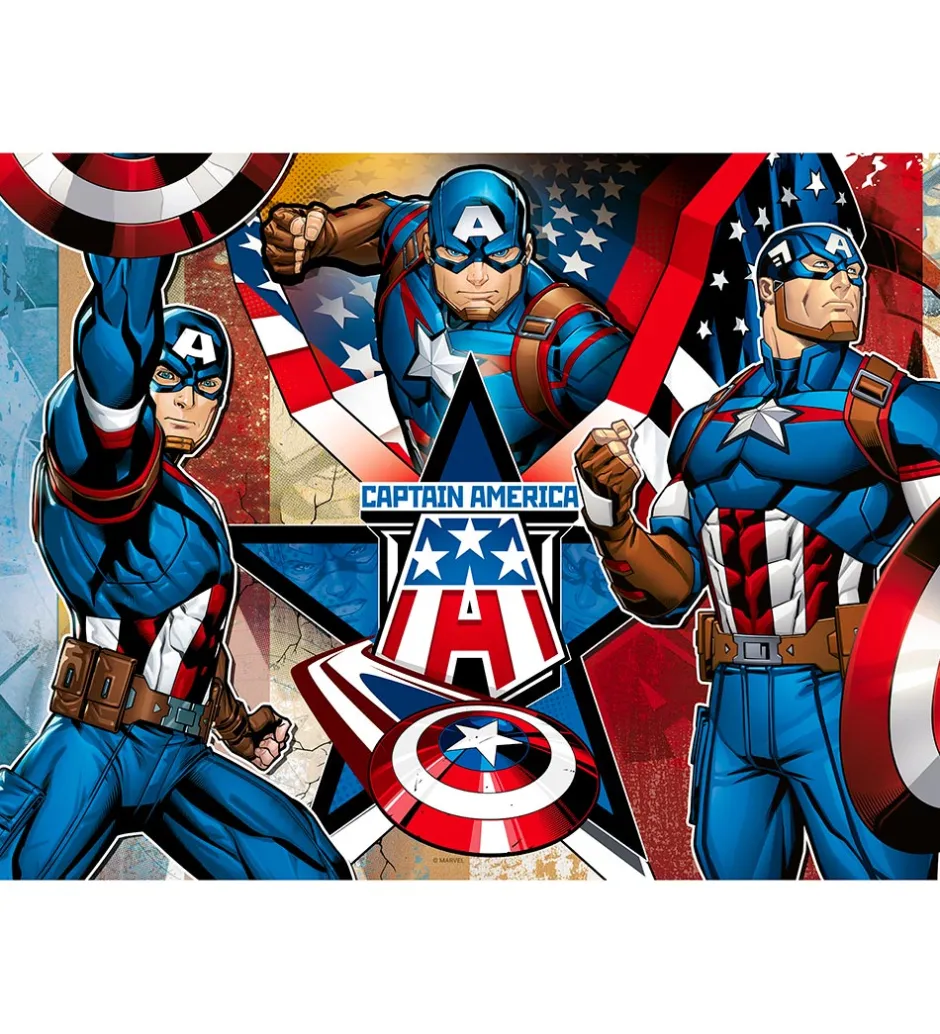Puslespil - 100 Brikker - Marvel Captain America>Ravensburger Clearance
