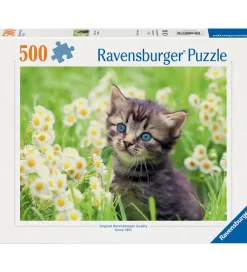 Puslespil - 500 Brikker - Kitten In The Meadow>Ravensburger Clearance