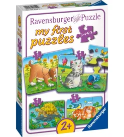 Puslespil - My First - 4 Forskellige - Cute Pets>Ravensburger Clearance