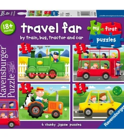 Puslespil - My First - 4 Forskellige - Travel Far>Ravensburger Online