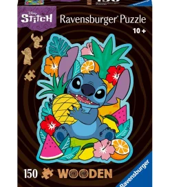 Puslespil - Træ - 150 Brikker - Disney Stitch>Ravensburger New