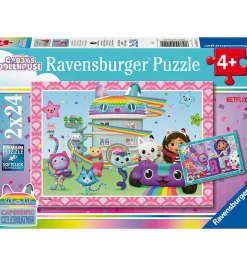 Puslespil - 2x24 Brikker - Gabby's Dollhouse>Ravensburger Clearance