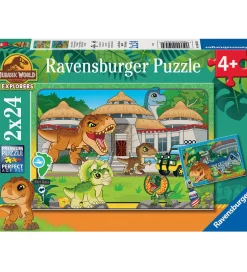 Puslespil - 2x24 Brikker - Jurassic World Explorers>Ravensburger Online
