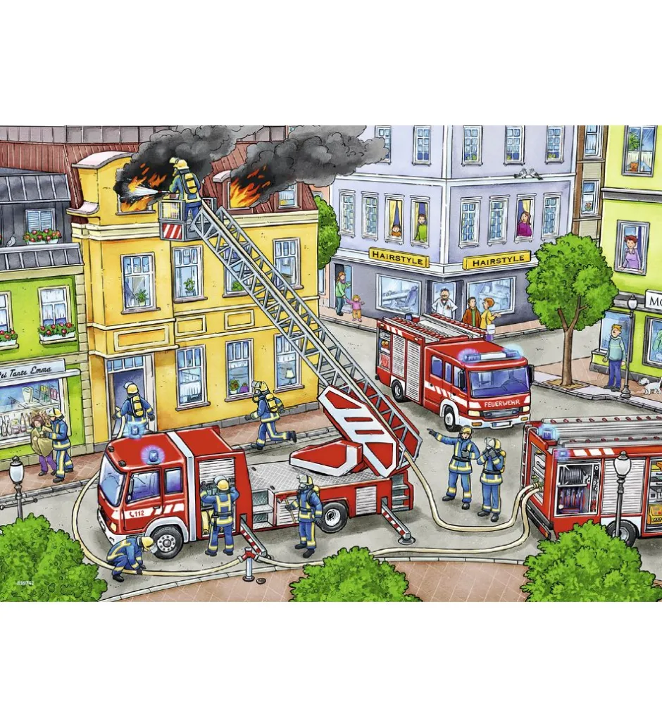 Puslespil - 2x12 Brikker - Blue Lights On The Way>Ravensburger