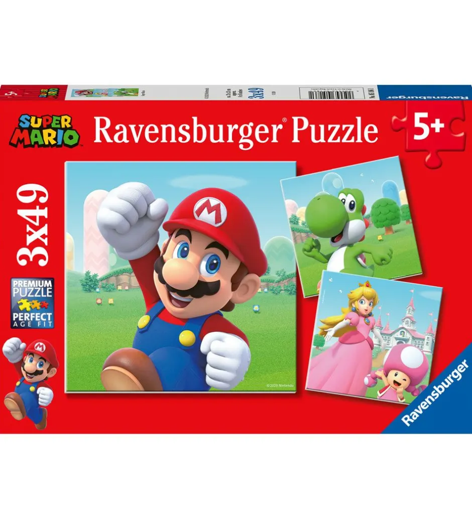 Puslespil - 3x49 Brikker - Super Mario>Ravensburger Best