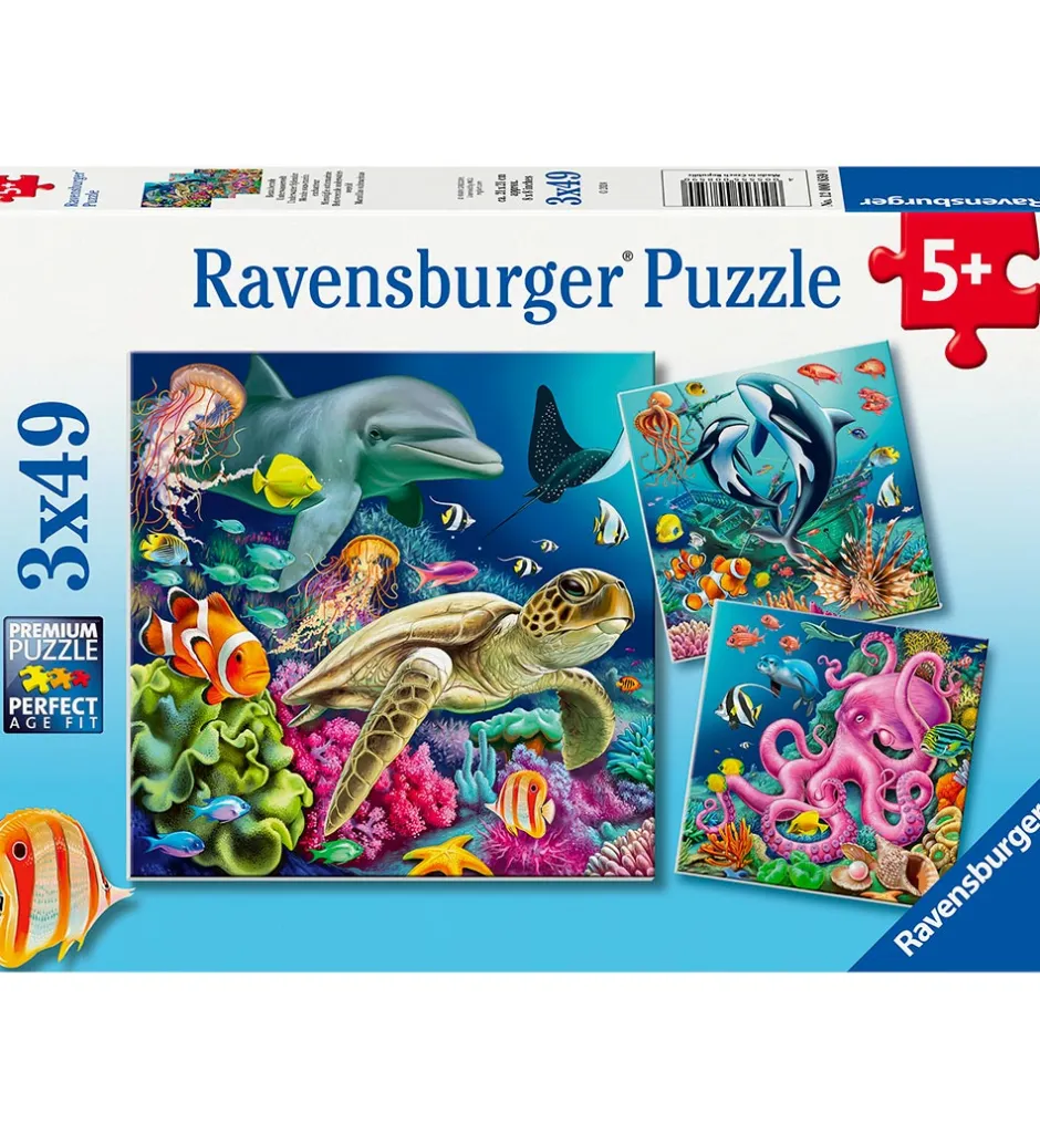Puslespil - 3x49 Brikker - Under Water>Ravensburger Hot