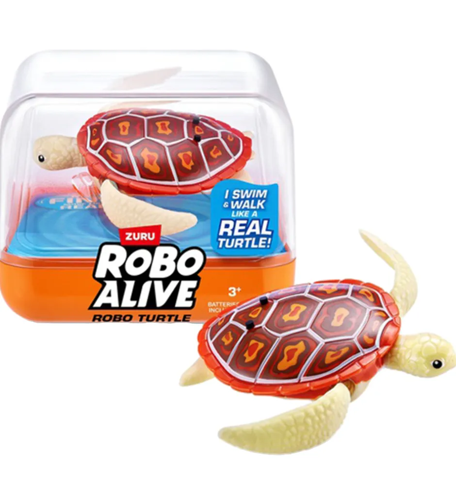 Badelegetøj - Robo Turtle - Orange>Robo Alive