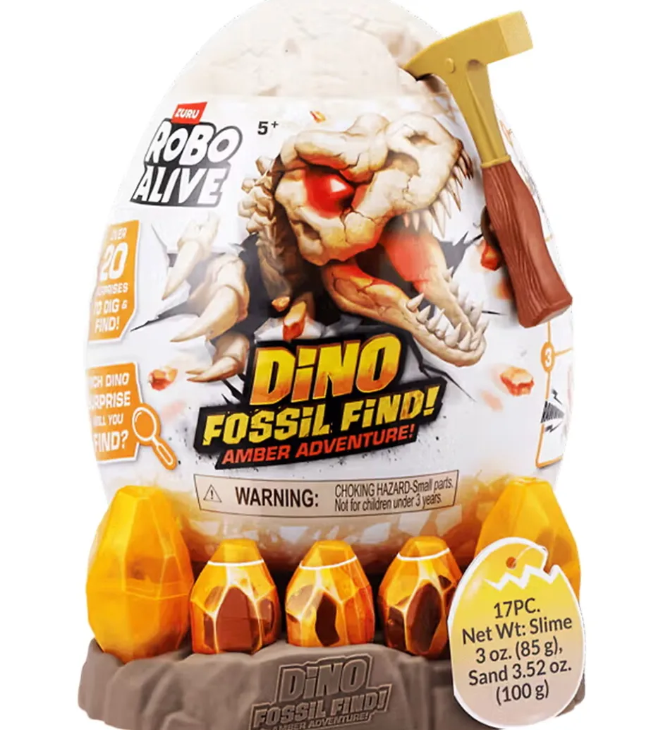 Legetøj - Dino Fossil Find - Amber Adventure>Robo Alive Hot