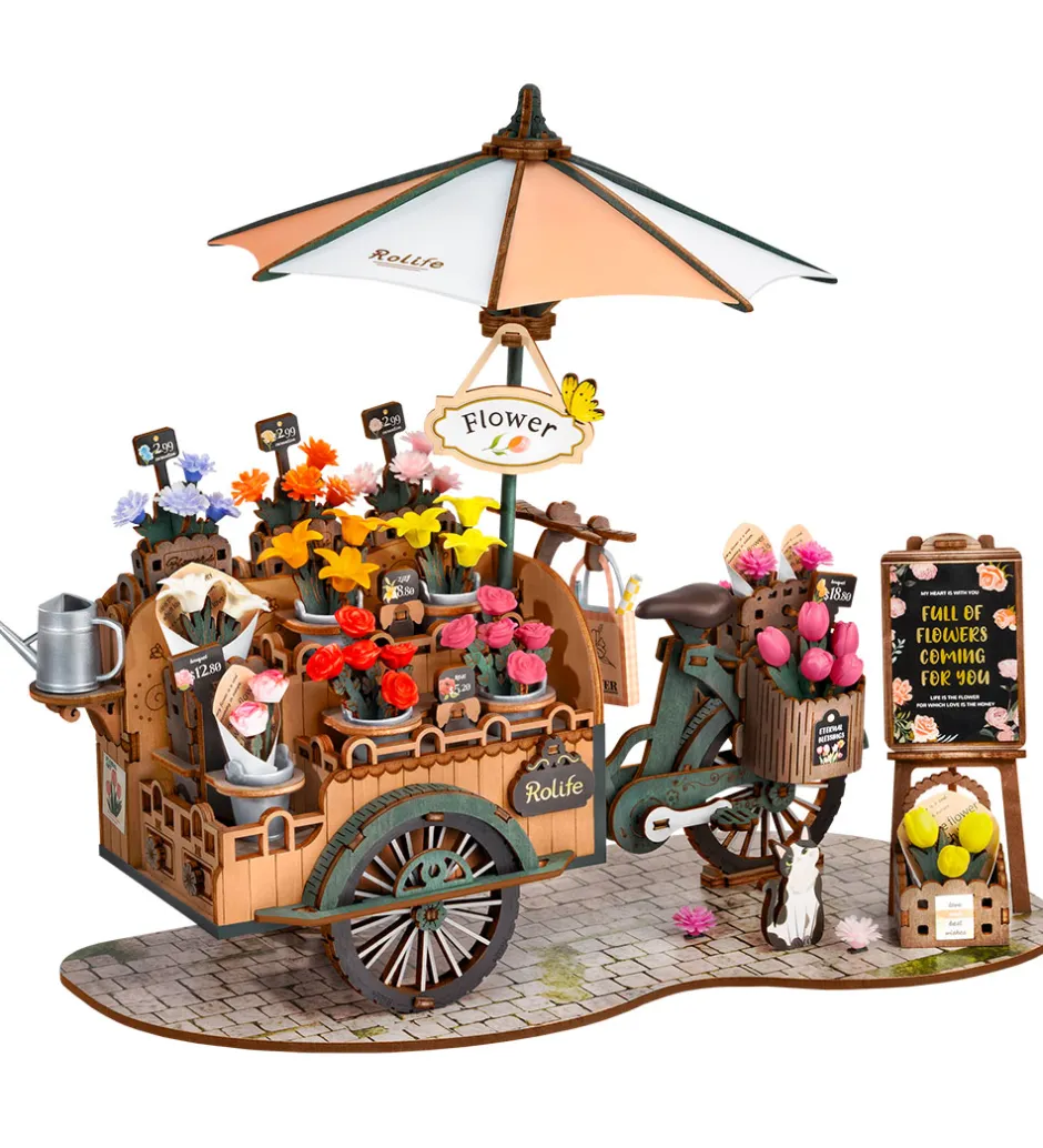 Miniature-diorama - DIY - Blossom Cart TGS03 - 187 Dele>Rolife Hot