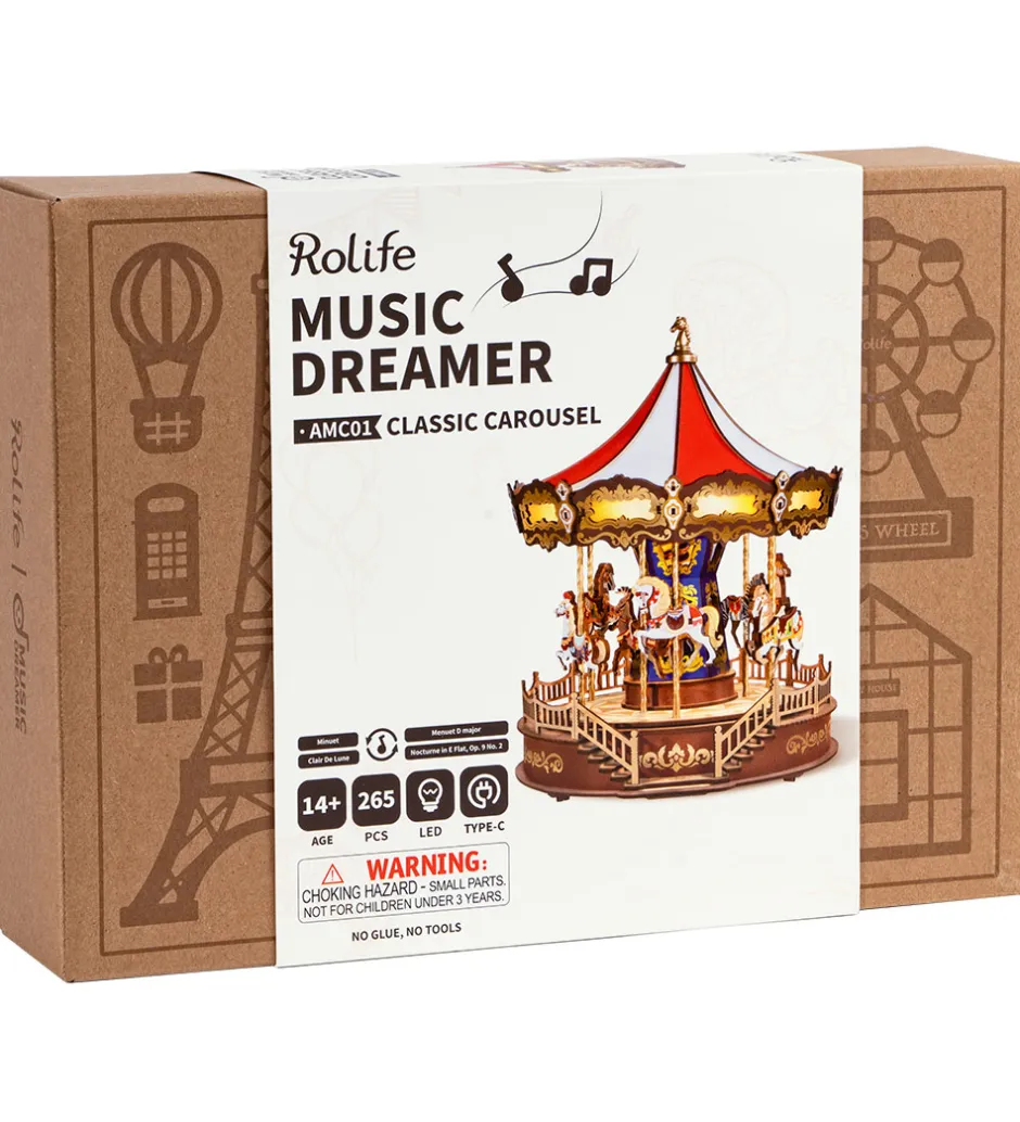 Miniature-diorama - DIY - Classic Carousel AMC01 - 265>Rolife New